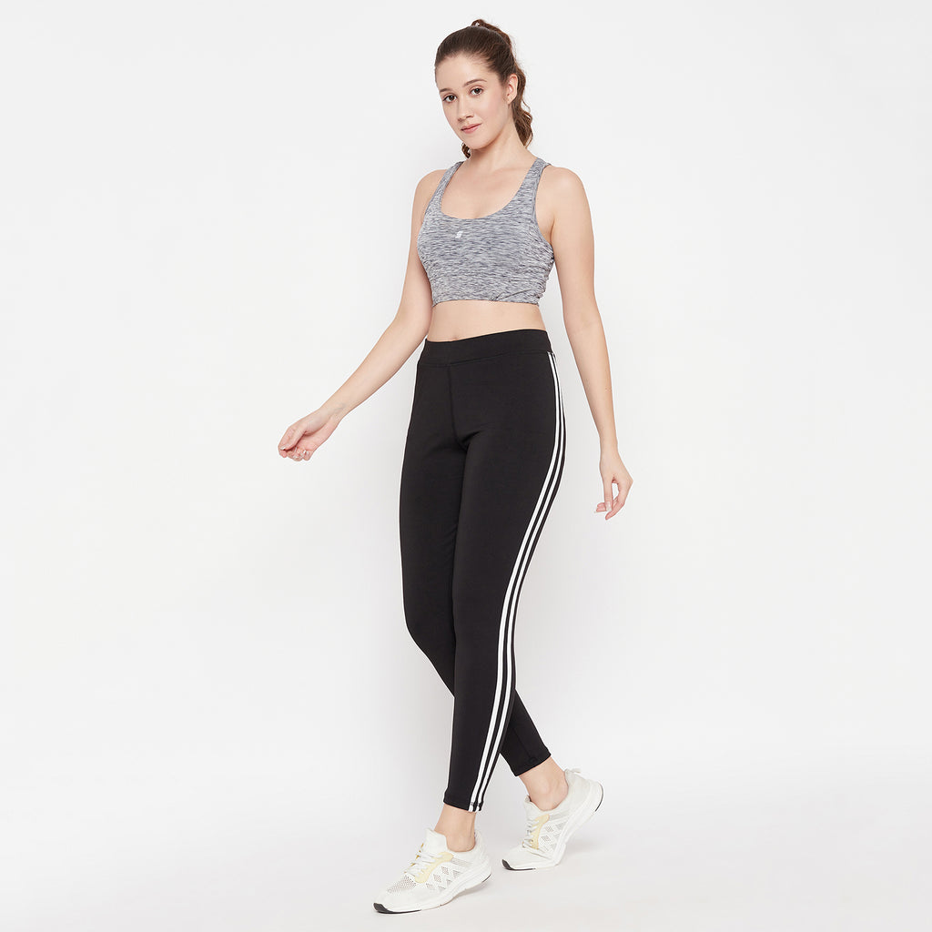 Women Solid Side Stripe Jegging with 2 side pockets