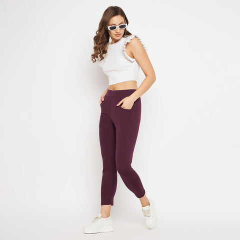 Women Solid Jegging with 2 side pockets