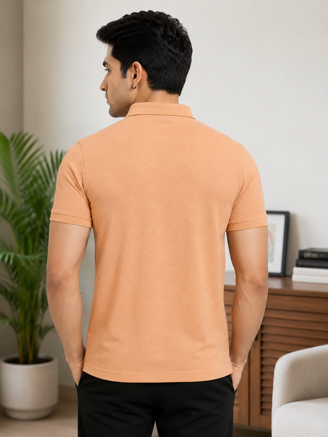 Camey Casual T-Shirts for Men Fit for Any Day | Men's Cotton Matte Polo Collar T-Shirt