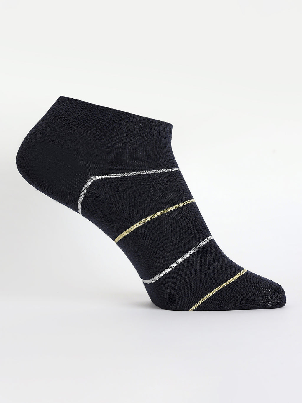 Camey Men’s Formal Socks – Ideal for Office & Events | Men's Sneakers Cotton Blend, Pack of 5, Multicolour (Black, Grey, Navy Blue)
