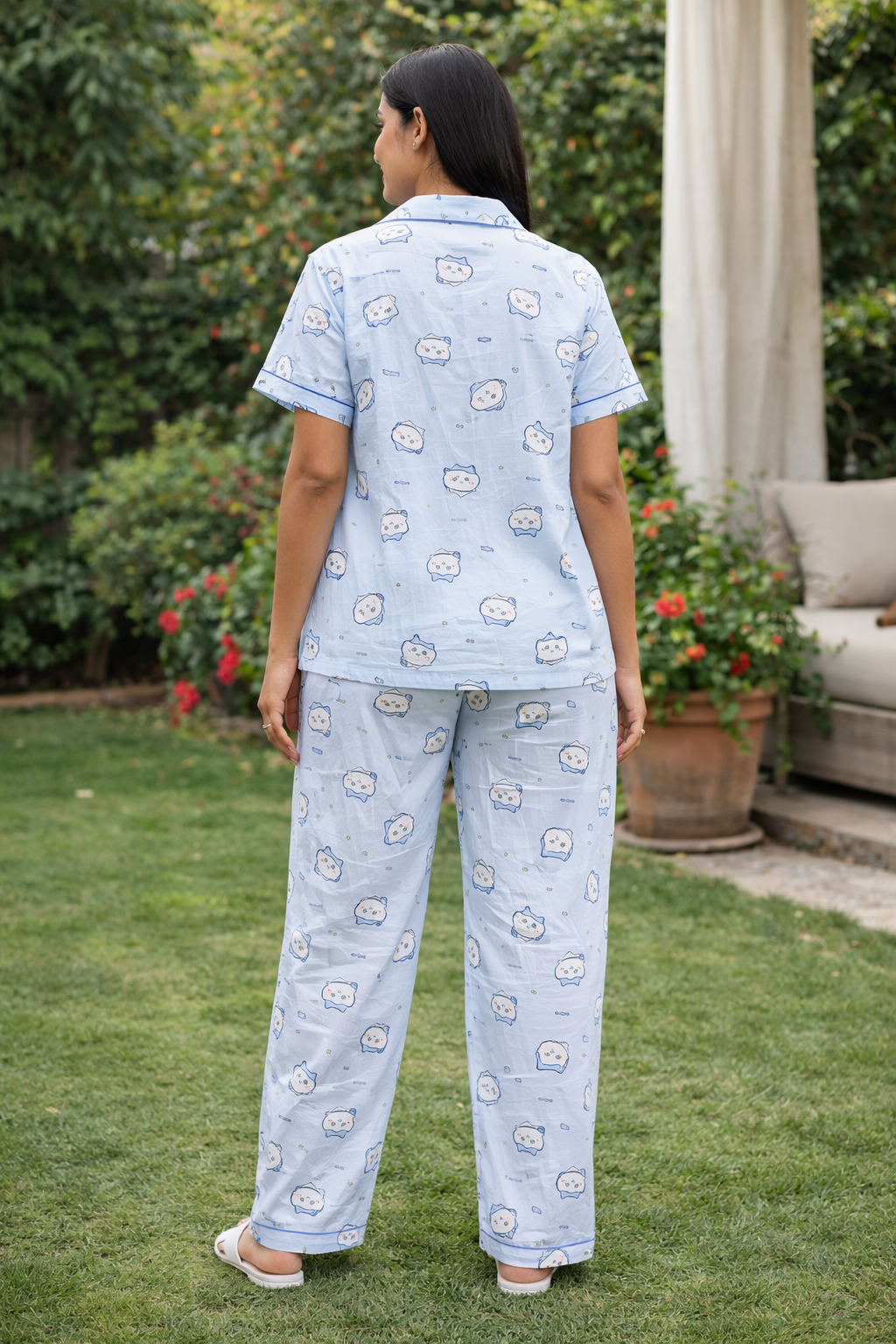 Women Cotton Night Suit Pyjama Set