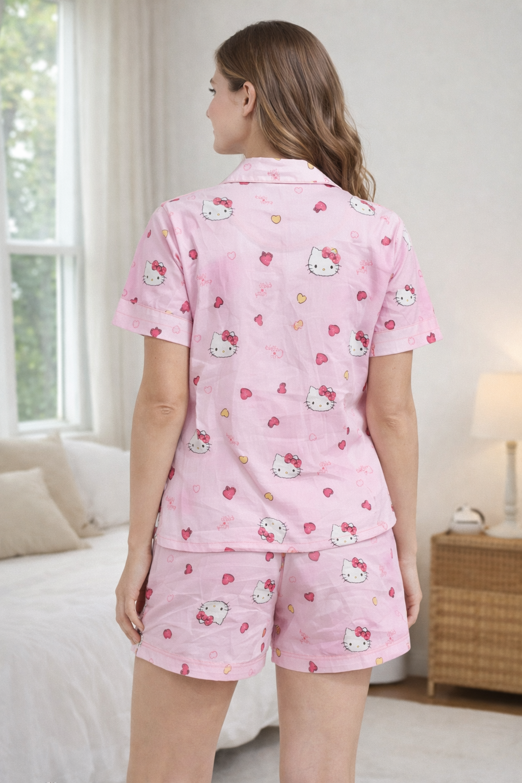 Camey Women’s Shorts Nightwear Set | Printed T-Shirt & Shorts | Soft Summer Sleepwear for Ladies & Girls