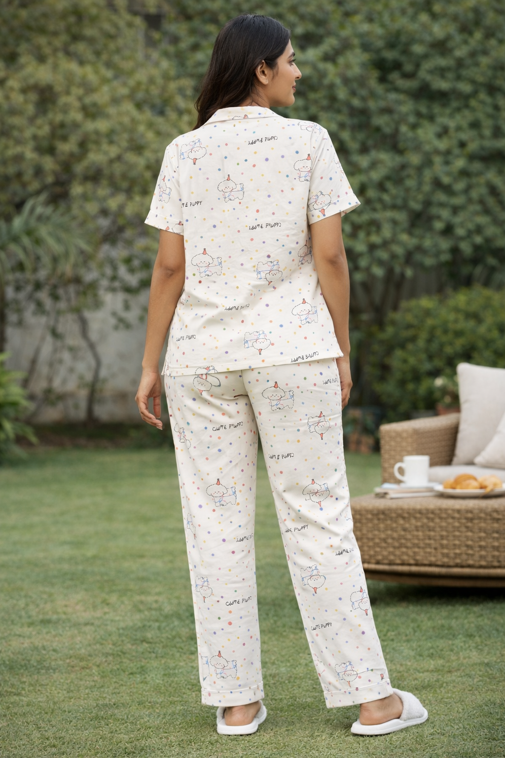 Women Cotton Night Suit Pyjama Set