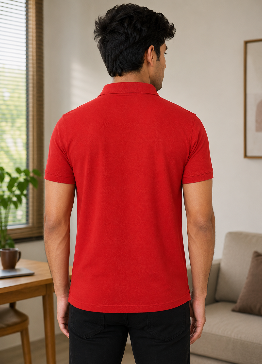 Men's Cotton Matte Polo Collar T-Shirt for Men