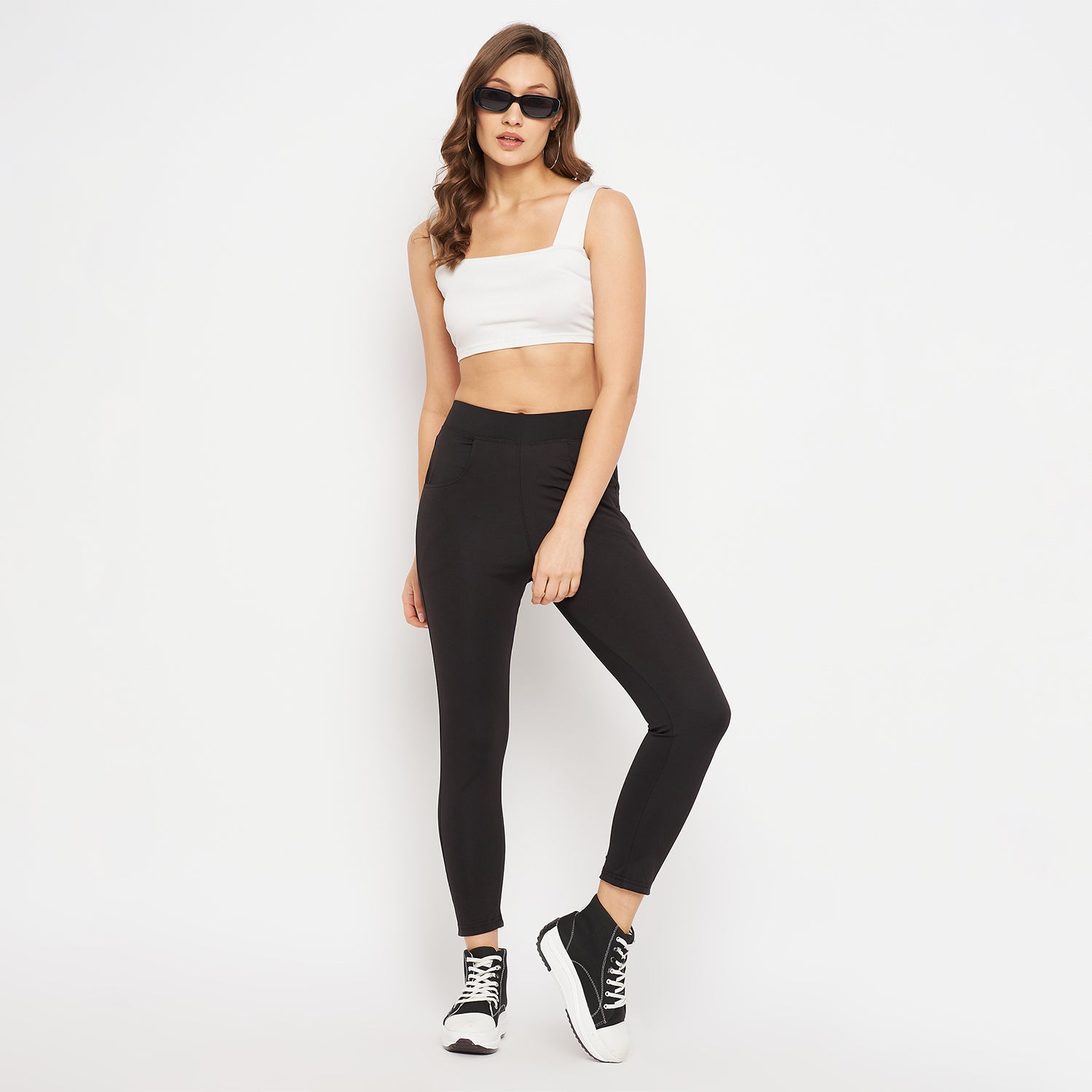 Women Solid Jegging with 2 side pockets