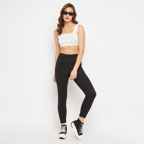Women Solid Jegging with 2 side pockets