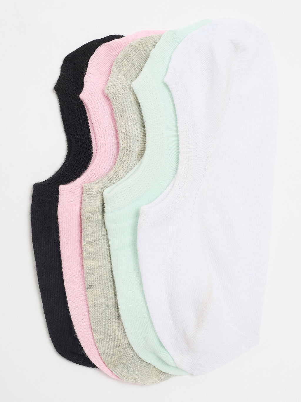 Women's No-Show Socks, Pack of 5