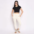 Women Narrow Pant, Cream