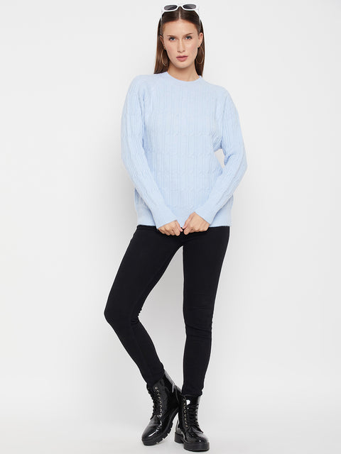 Women Woolen winter full sleeve Round Neck top/Sweater