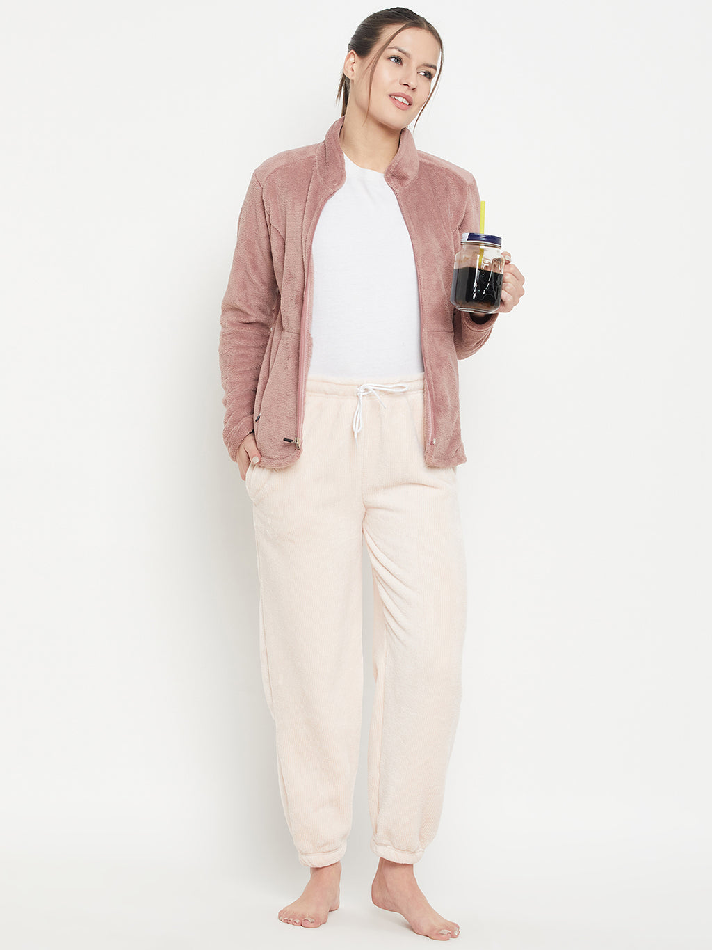 Women's Winter Soft & Warm Jacquard Lower | Pyjama with 2 side pockets