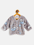 Infant Cotton Full Sleeves Front Open Sweatshirt with Pant Set