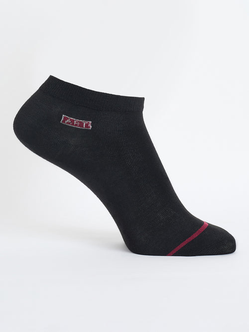 Camey Casual Socks for Men – Lightweight & Durable | Men's Sneakers Cotton Blend, Pack of 5, Multicolour (Black, Grey, Navy Blue)