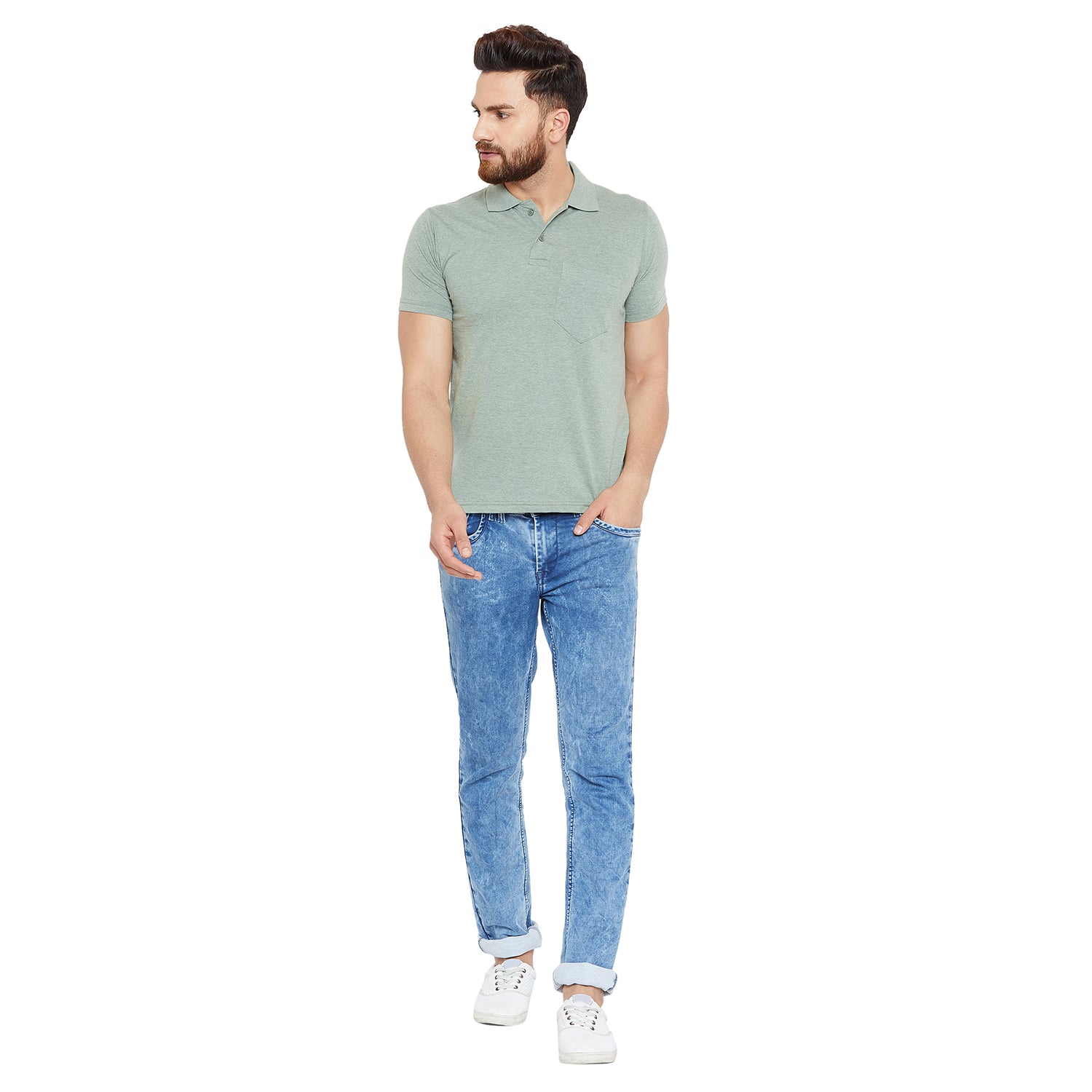 Camey Men's Graphic Tees – Strong Prints, Soft Cotton| Mens Half Sleeve Plain Polo Tshirt