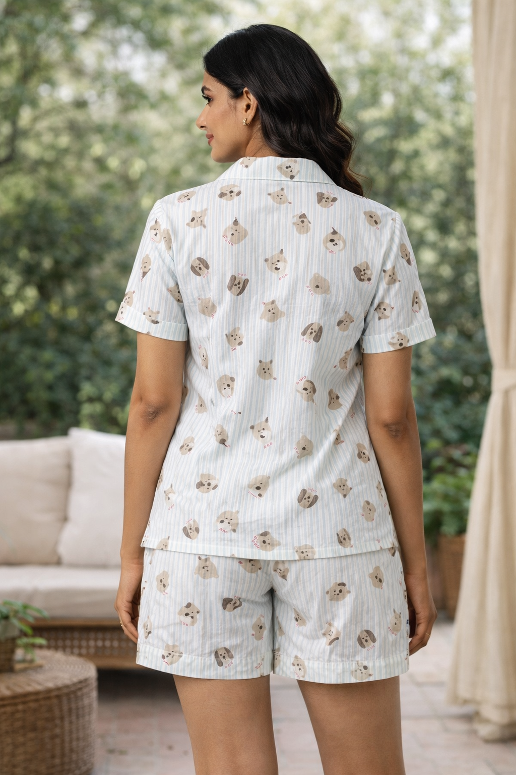 Camey Women’s Shorts Nightwear Set | Printed T-Shirt & Shorts | Soft Summer Sleepwear for Ladies & Girls