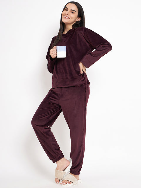 Women's Winter Full Sleeve Top and Jogger With 2 side pockets