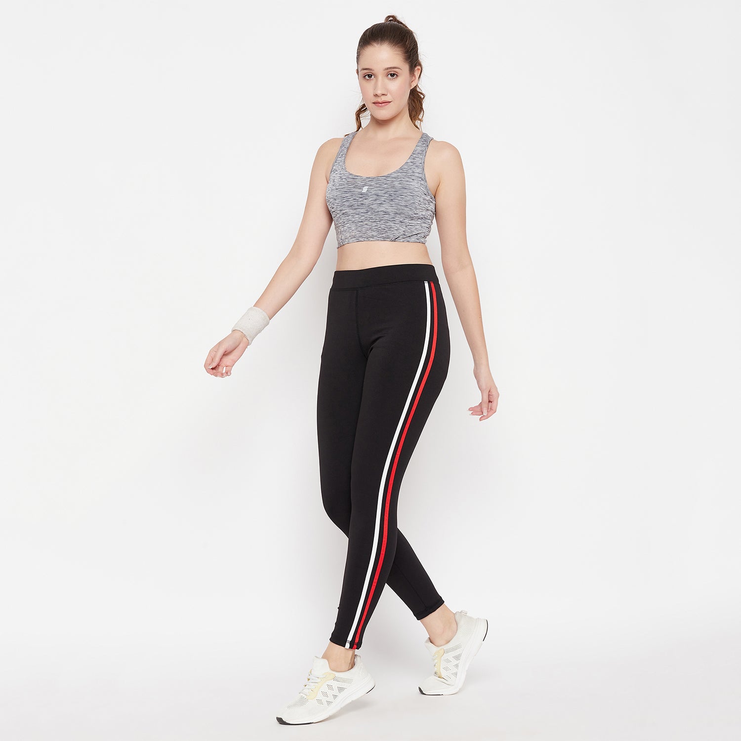 Women Solid Side Stripe Jegging with 2 side pockets