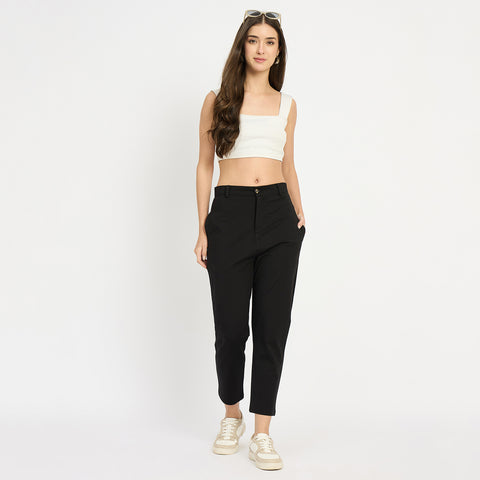 Women’s Slim Fit Pants, Black