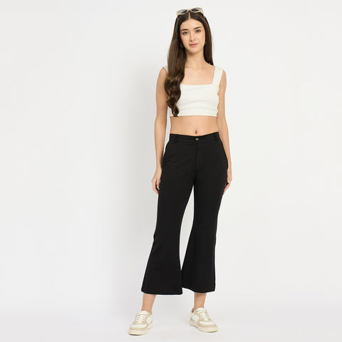 Women’s Flared Pants, Black