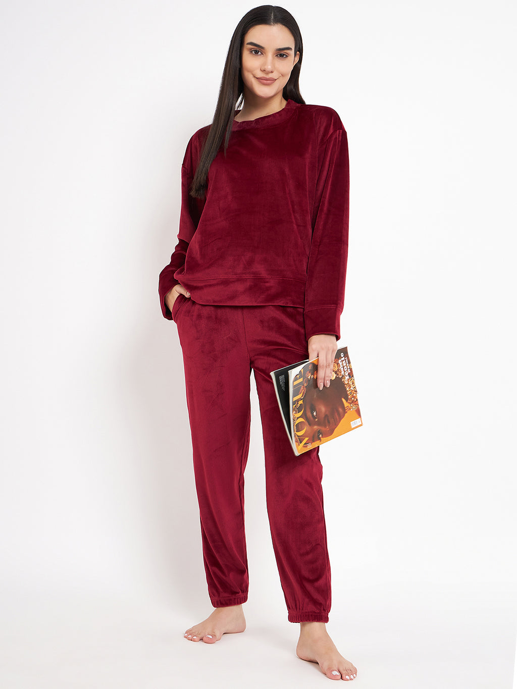Women's Winter Full Sleeve Top and Jogger With 2 side pockets