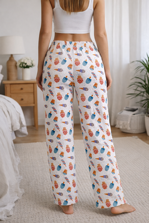 Camey Women's Printed Pyjama Pants, Floral Pattern, Sleepwear