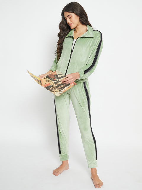 Women's Winter Full Sleeve Top and Short Pajama Pants Regular Fit Night Suit