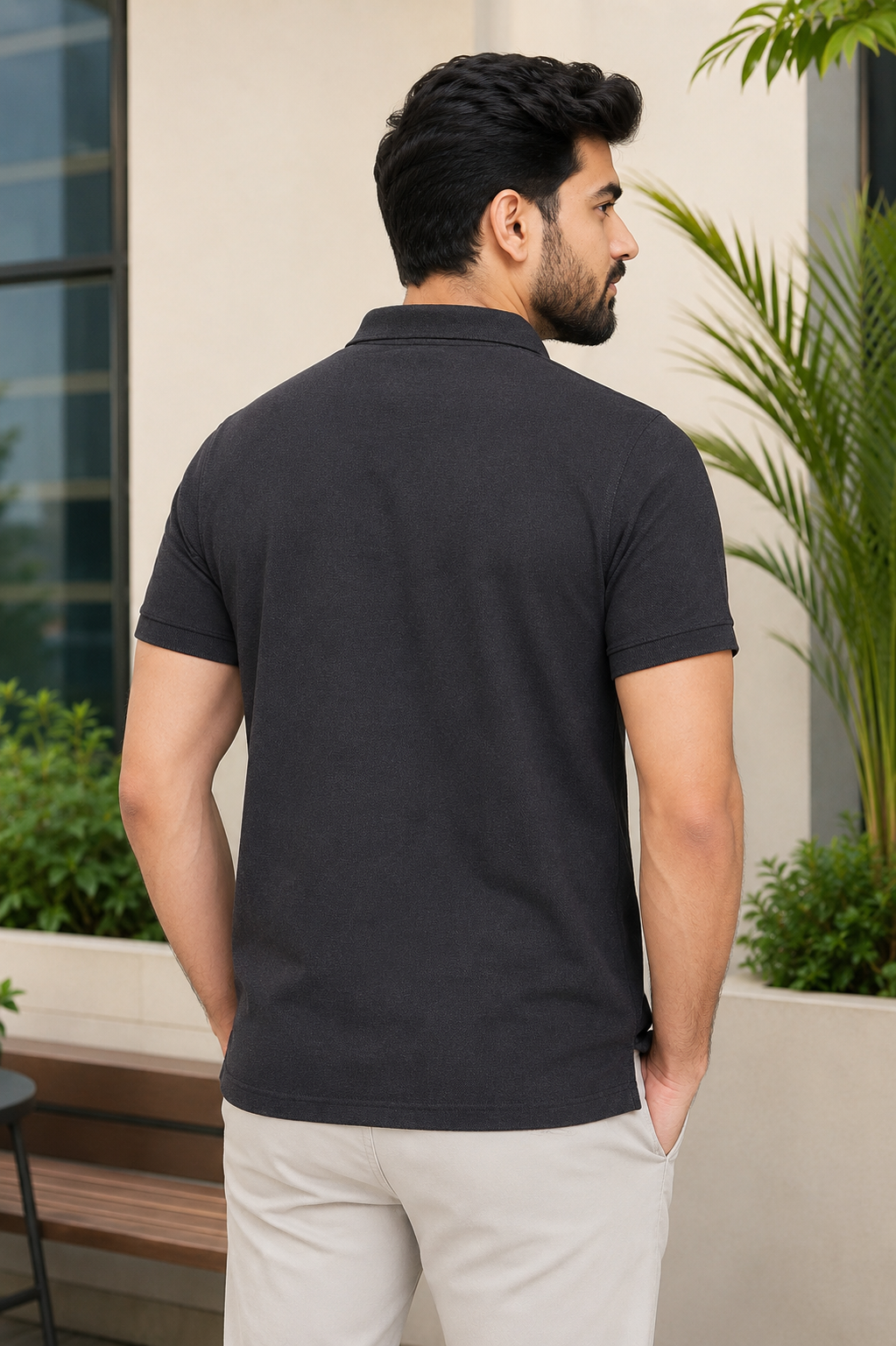 Camey Men's Tee Collection – Stylish & Functional Wear | Men's Cotton Matte Polo Collar T-Shirt