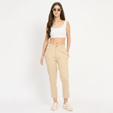 Women’s Slim Fit Pants, Khaki