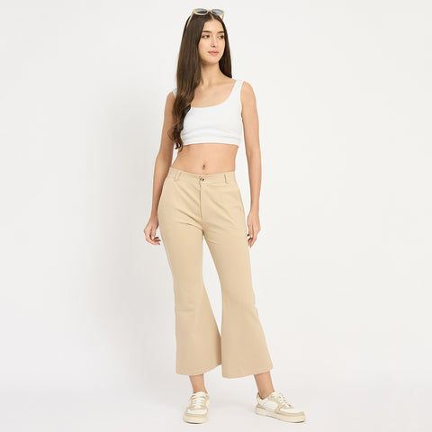 Women’s Flared Pants, Khaki