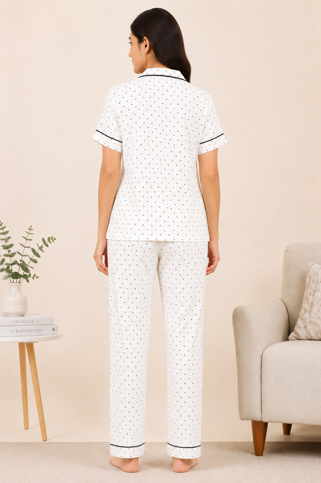 Women Night Suit | Women Sleepwear Set | Ladies Nightwear | Front Open Pyjama Set