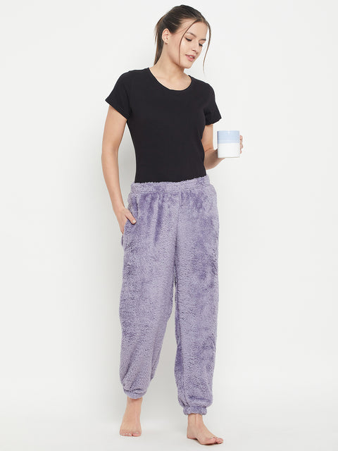 Women's Winter Soft & Warm Sherpa Lower | Pyjama with 2 side pockets