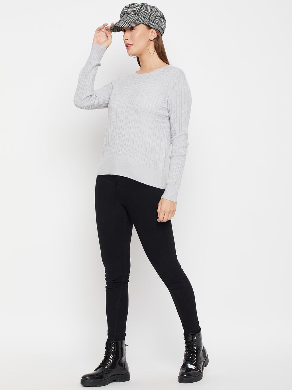 Women Woolen winter full sleeve Round Neck top|Sweater