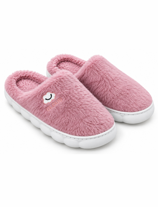Camey Women’s Plush Indoor Slippers with Cute Prints | Soft Winter Home Slippers