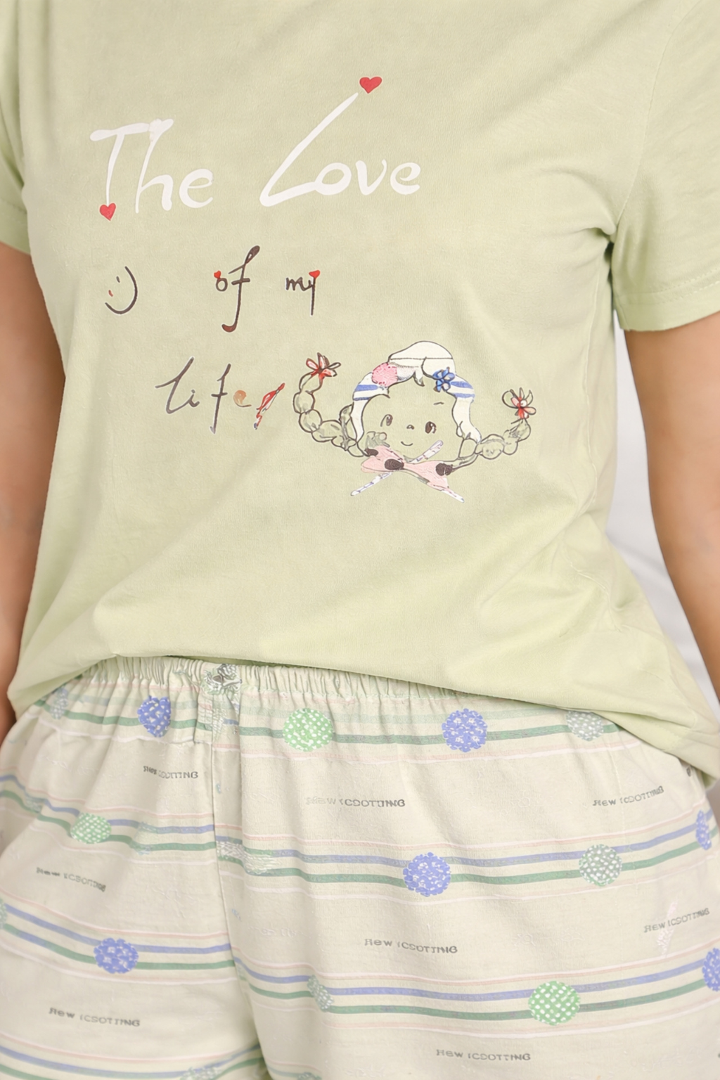 Women  Night Suit Set – Soft Printed Sleepwear with Half Sleeves & Full Length Pyjama