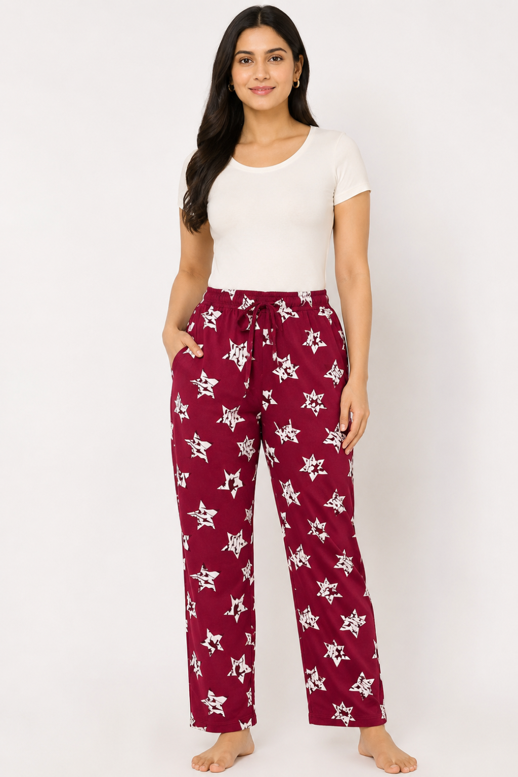 Camey Women's Printed Pyjama Pants, Lounge wear, Sleepwear