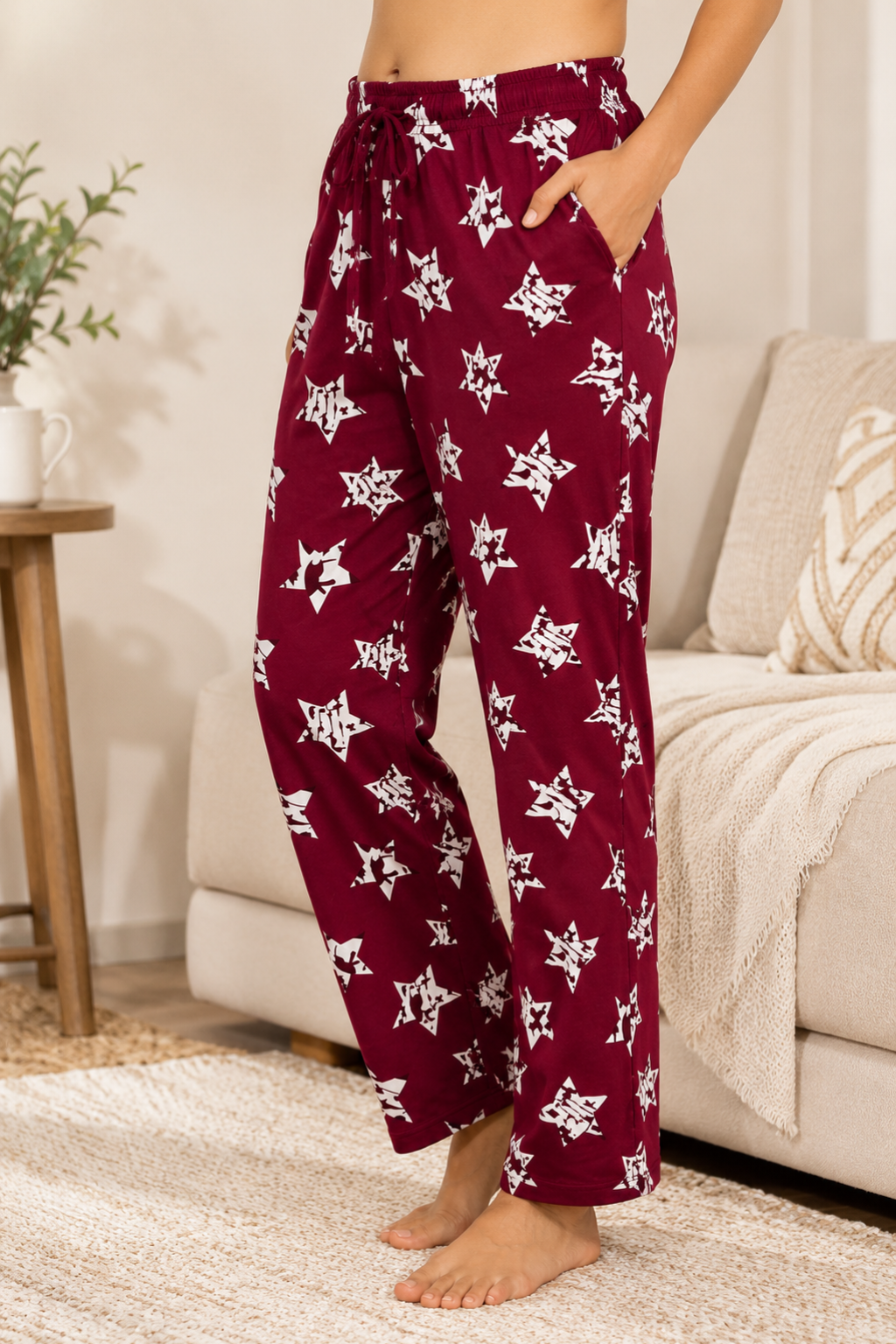 Camey Women's Printed Pyjama Pants, Lounge wear, Sleepwear