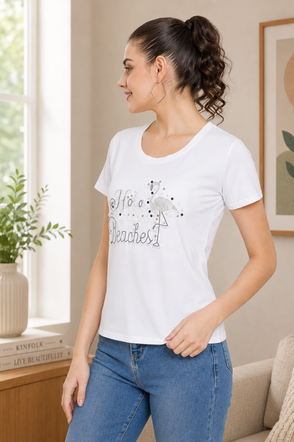 Women Casual Printed T-shirt
