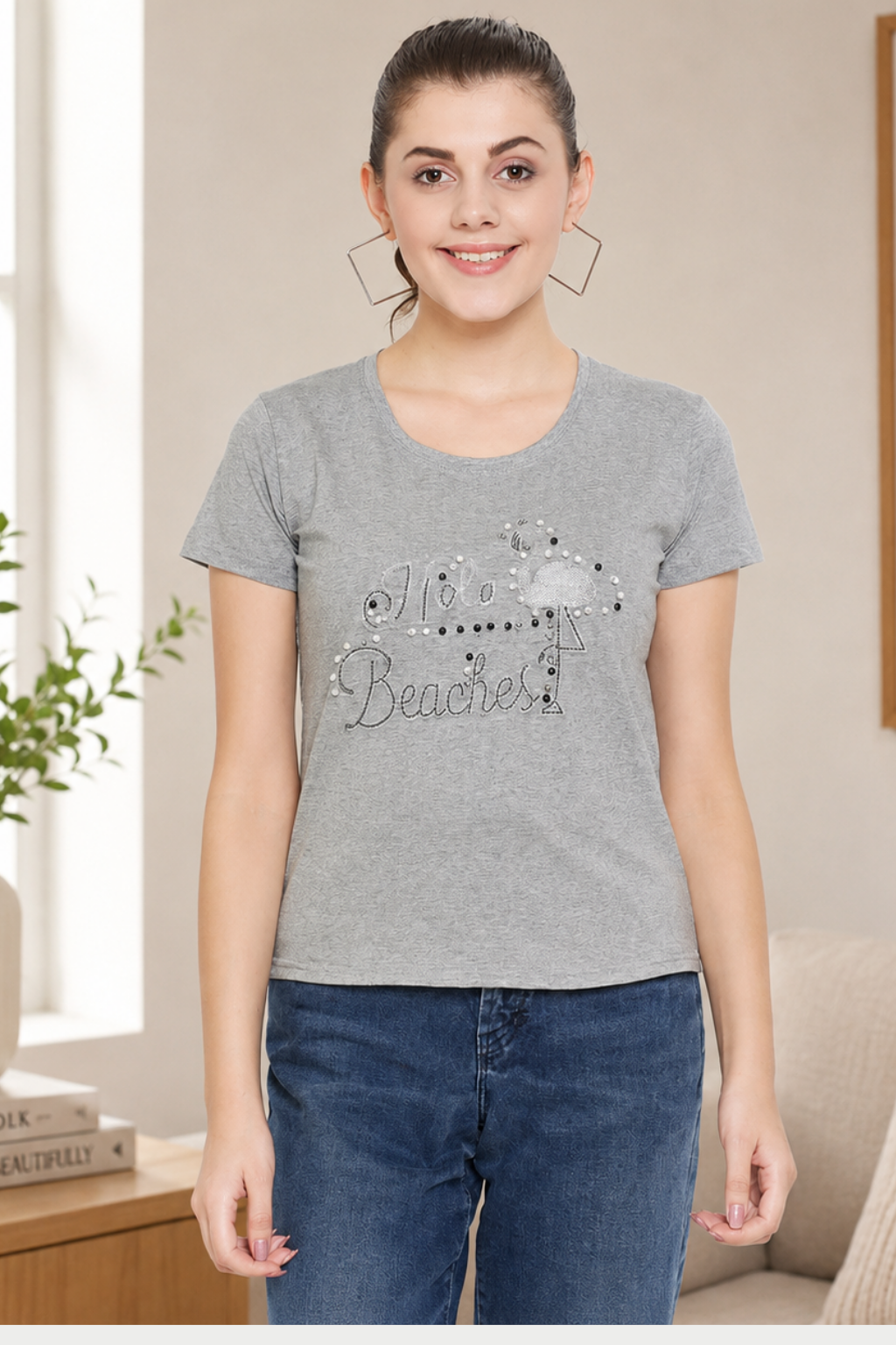 Women Casual Printed T-shirt