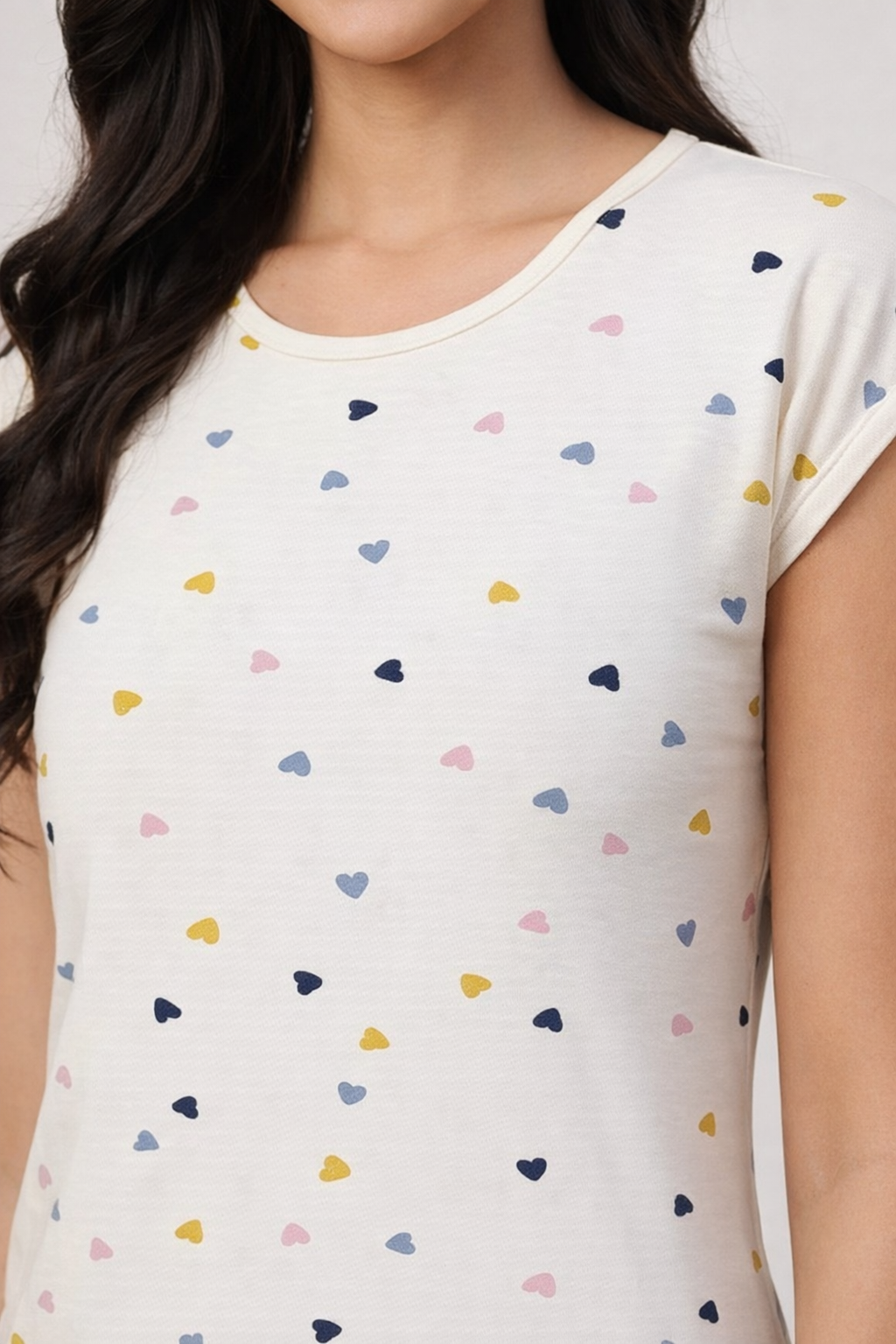 Women’s Knee Length Nighty | Soft Comfortable Sleepwear | Cap Sleeve Short Night Dress for Daily Wear