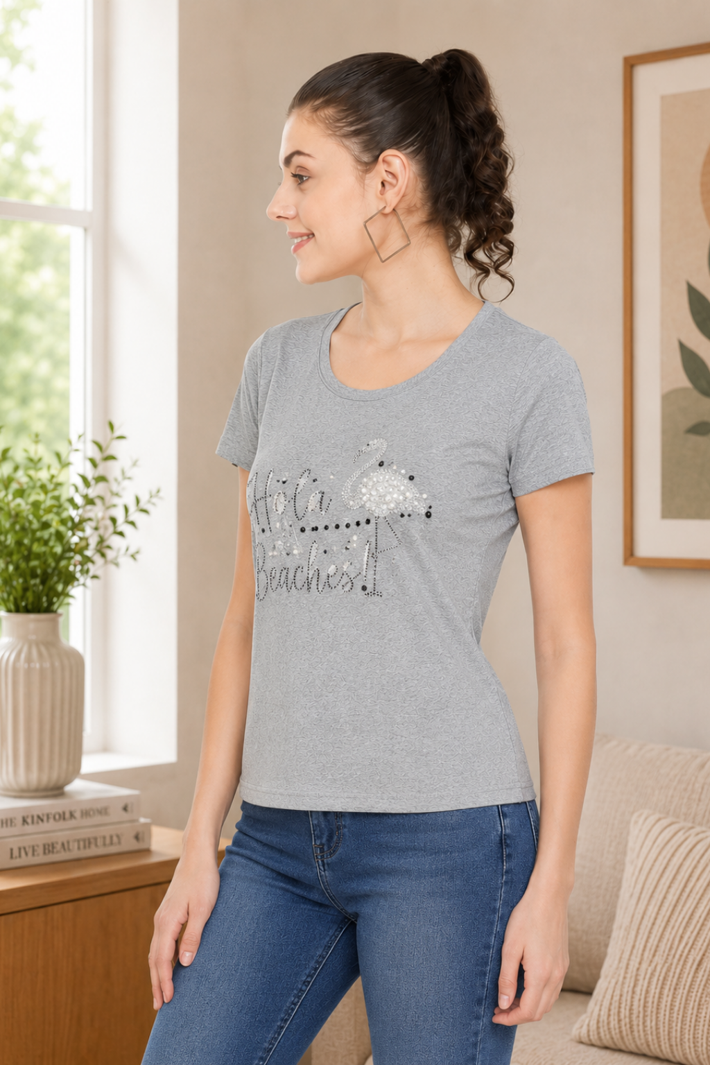 Women Casual Printed T-shirt
