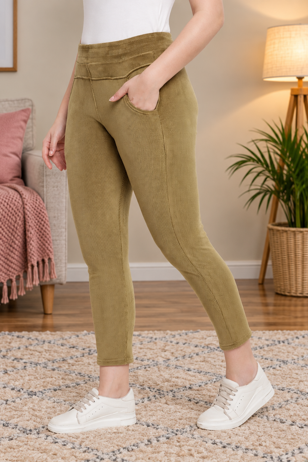 Women's Winter Soft & Warm Corduroy trouser|Pajayma with 2 side pockets