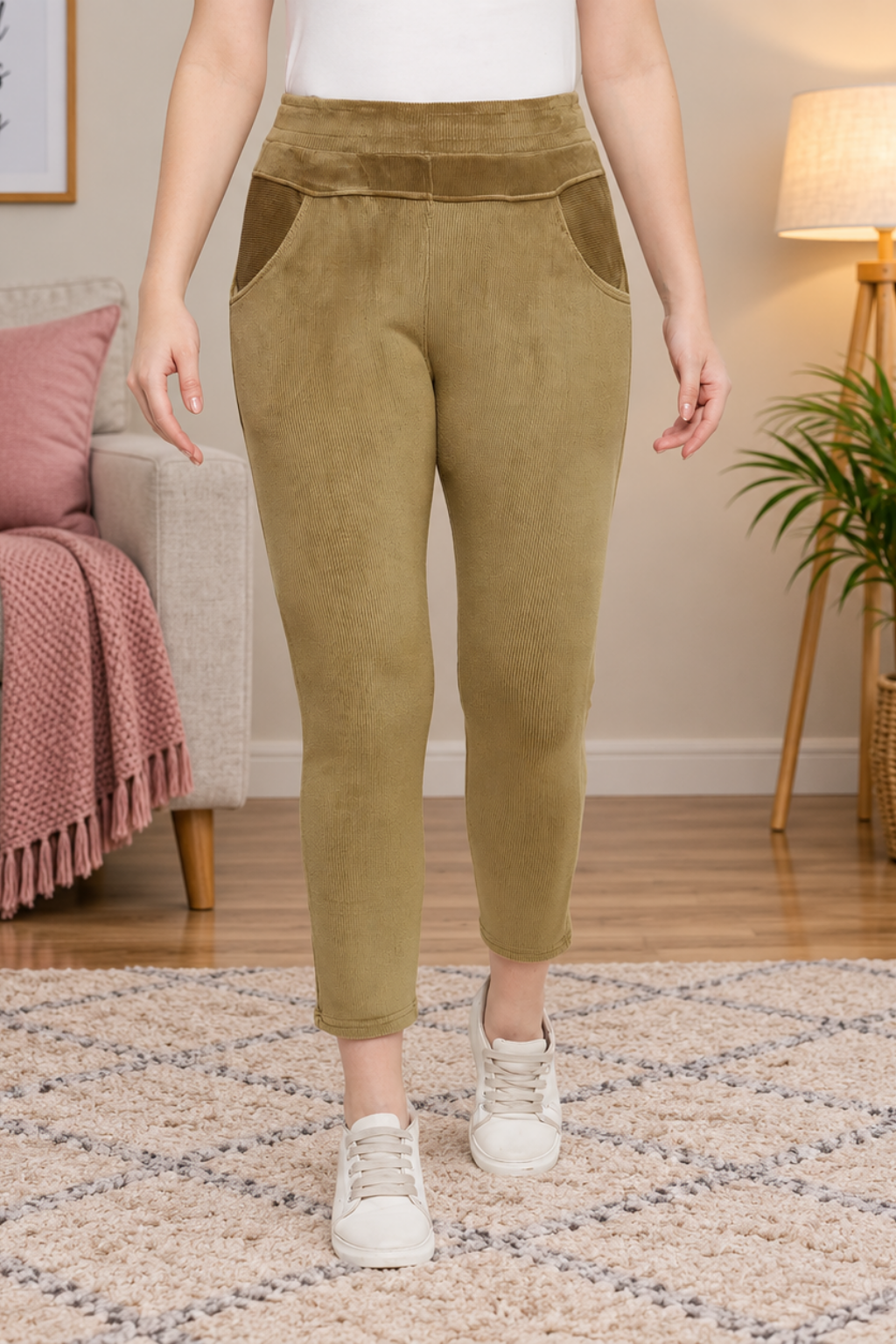 Women's Winter Soft & Warm Corduroy trouser|Pajayma with 2 side pockets