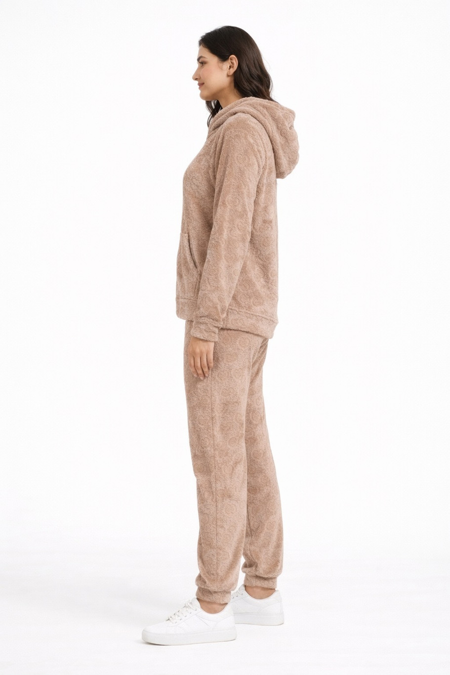 Camey Comfortable Women Winter Night Suit Set with Pocket