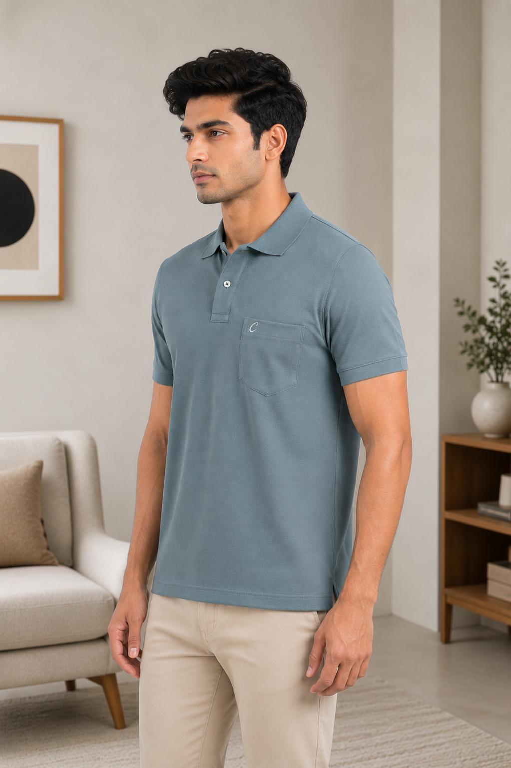 Men's Polo T-Shirt | Regular Fit Matty Fabric | Half Sleeve Collar Neck Casual Polo Tee with Chest Pocket | T-Shirt for Men