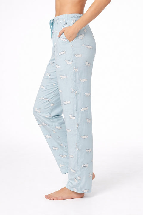 Camey Women's Printed Pyjama Pants, Floral Pattern, Sleepwear