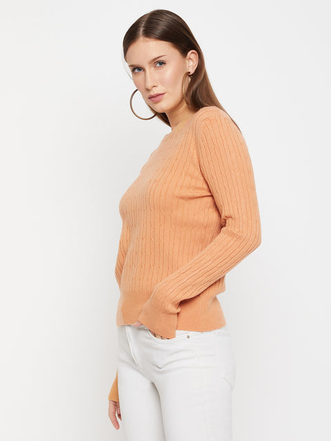 Women Woolen winter full sleeve Round Neck top|Sweater