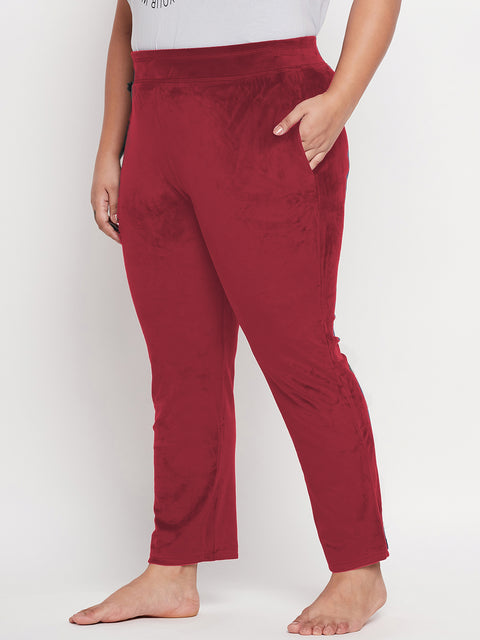 Women's Winter Soft & Warm Velvet Lower/Track Pant/Pyjama with 2 side pockets