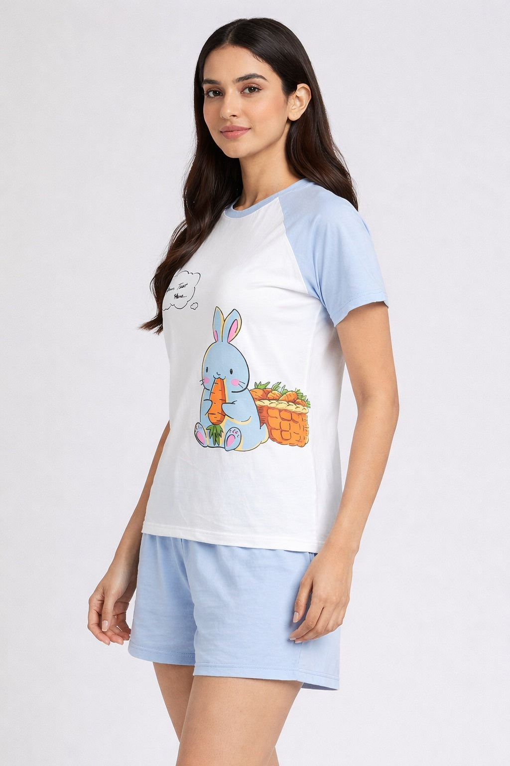 Camey Women’s Shorts Nightwear Set | Printed T-Shirt & Shorts | Soft Summer Sleepwear for Ladies & Girls