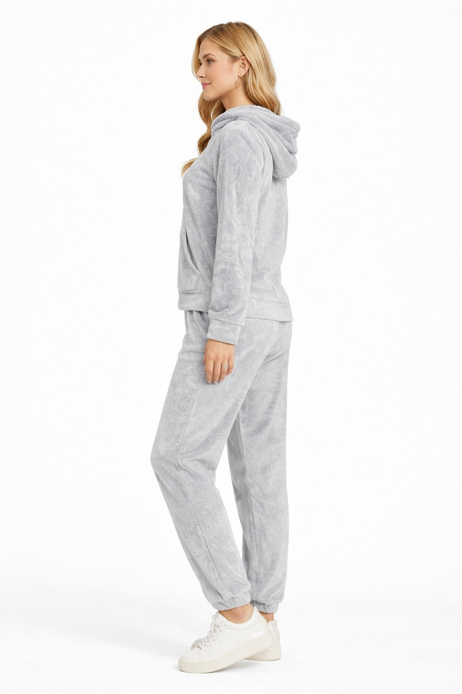 Camey Comfortable Women Winter Night Suit Set with Pocket