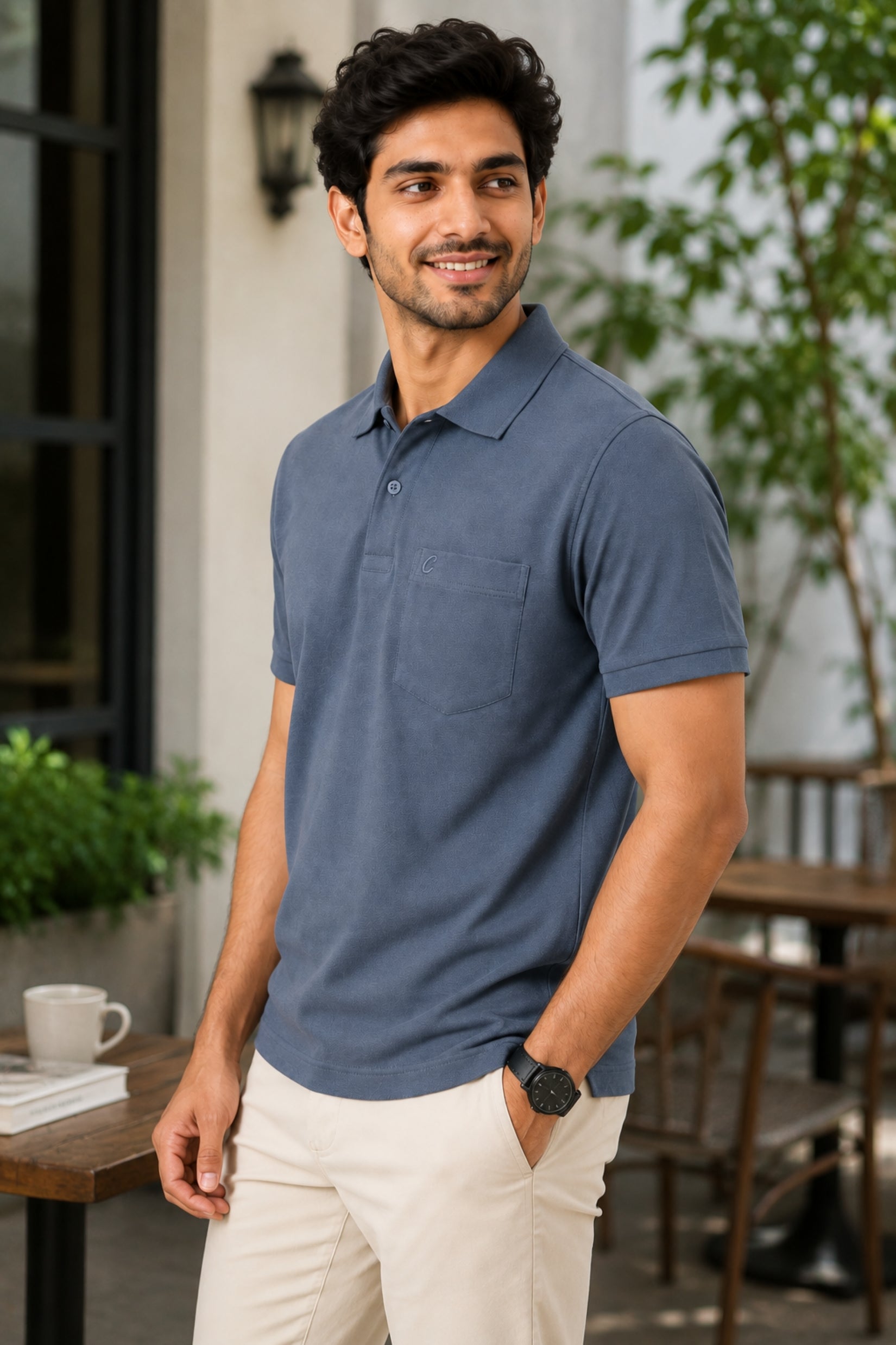 Men's Polo T-Shirt | Regular Fit Matty Fabric T-Shirt | Half Sleeve Collar Neck Polo T-Shirt for Men with Chest Pocket