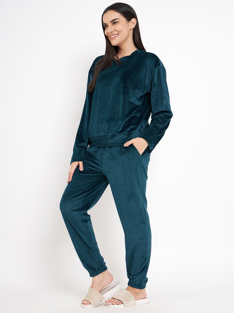 Women's Winter Full Sleeve Top and Jogger With 2 side pockets